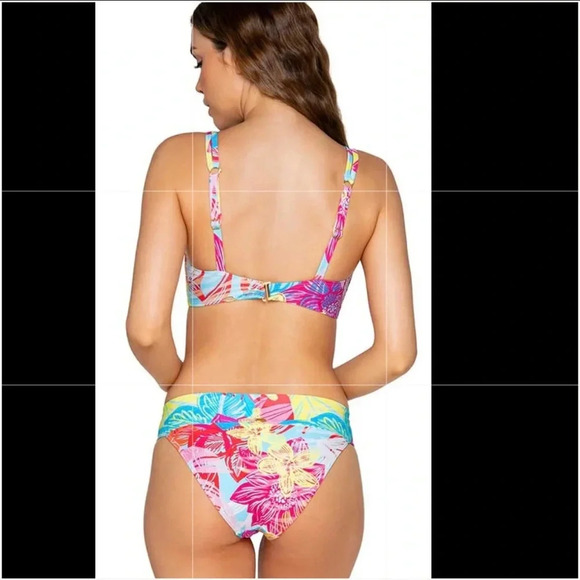 Sunsets Hot Tropics Taylor Bralette Swim Top and Bottom - Picture 3 of 12